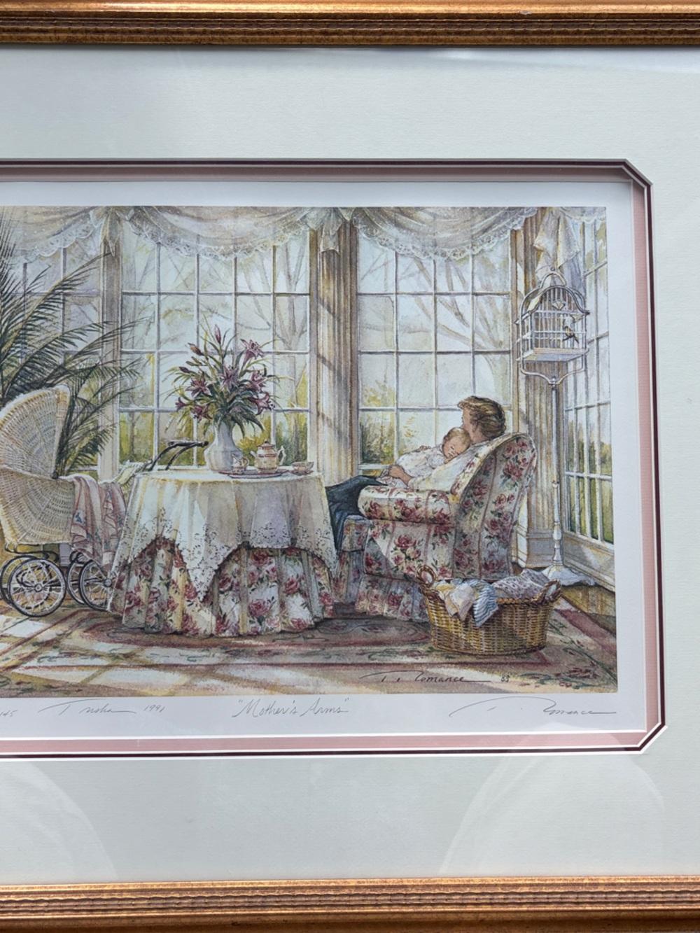 Trisha Romance “Mother’s Arms” Signed Limited Edition Print 1775/10,145